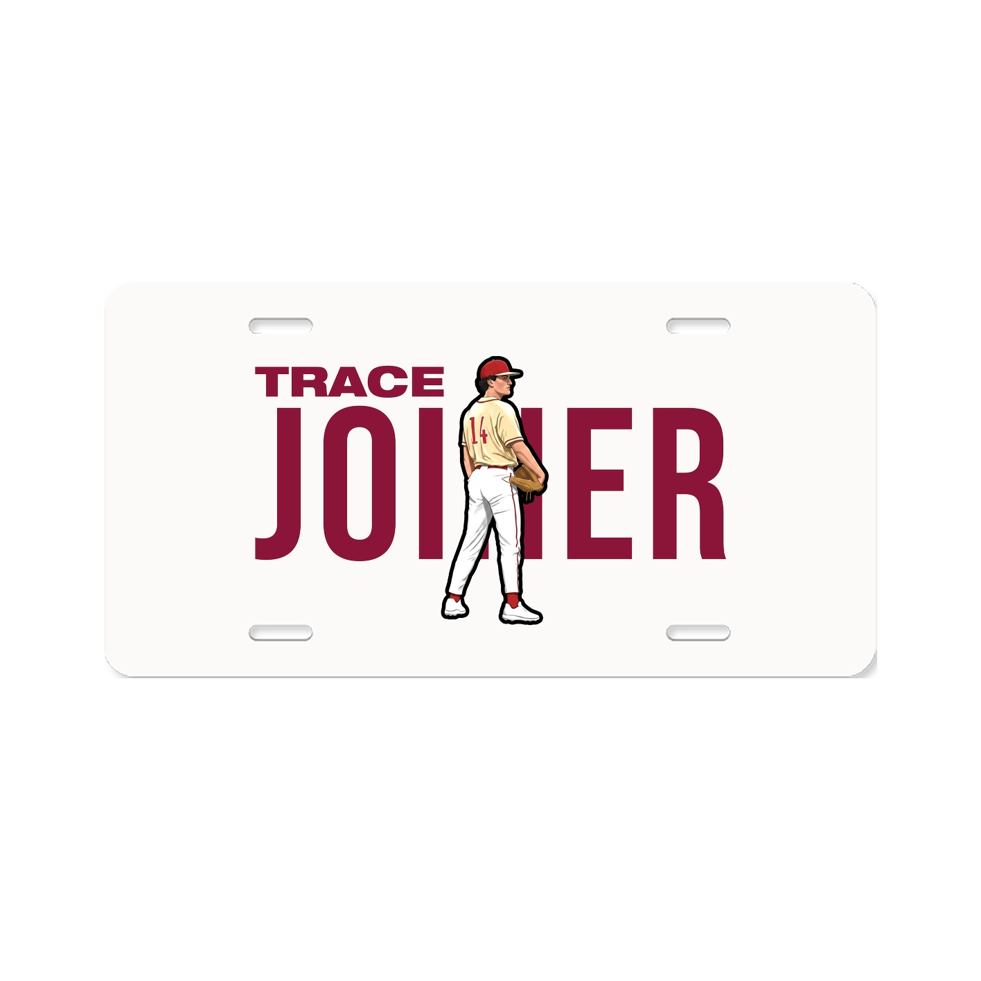 License Plate — Player Name in Classic