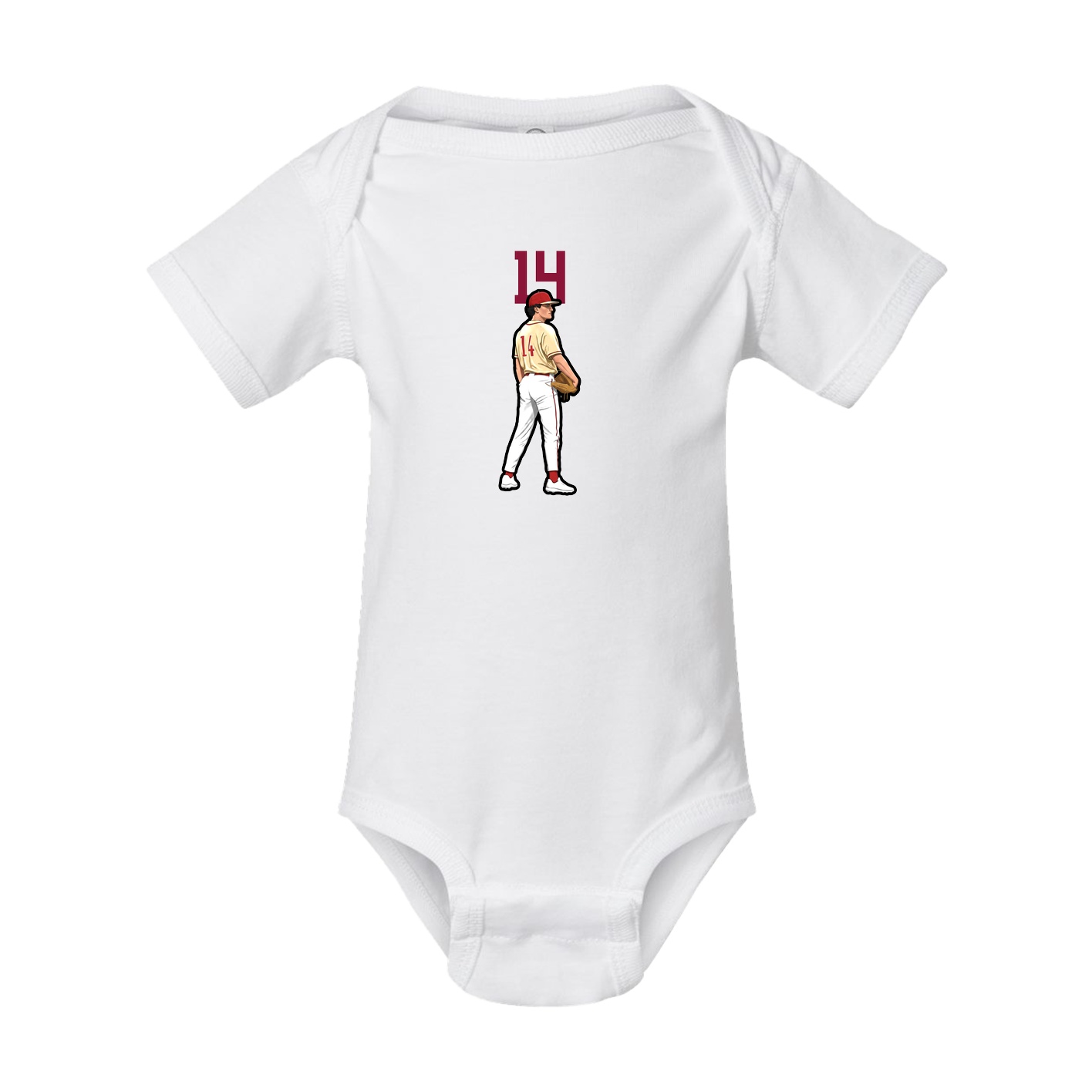 Baby Onesie — Number Top in White