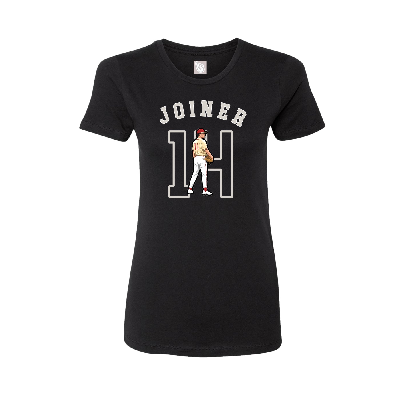 Fitted Women's Tee — Shirsey Arch in Black