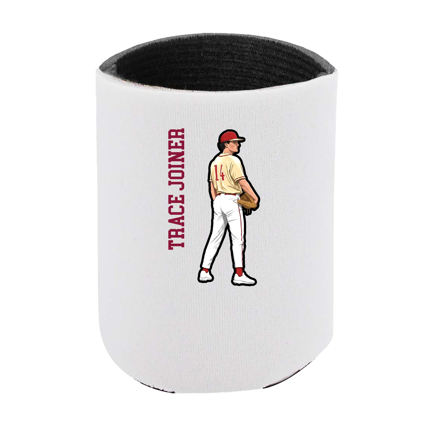 Can Holder — Name Vertical in White