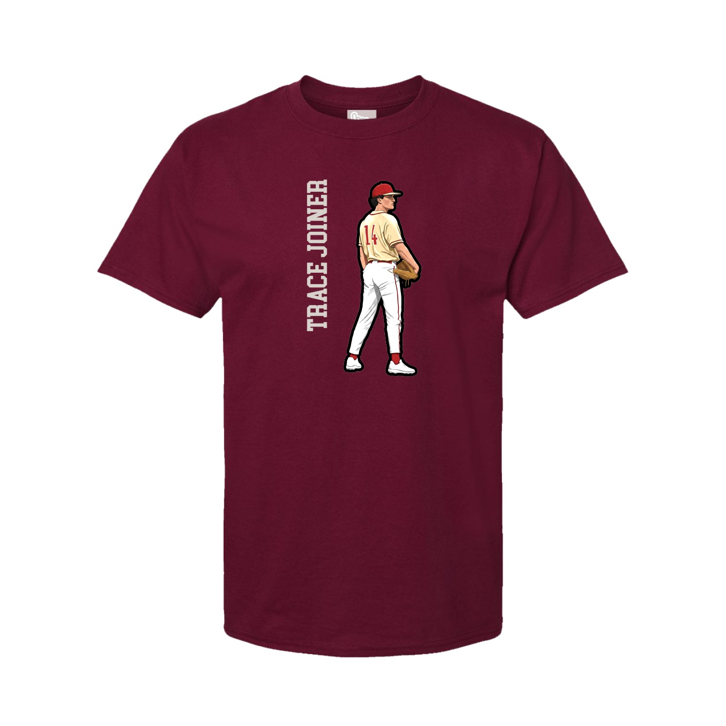 Tee — Name Vertical in Cardinal