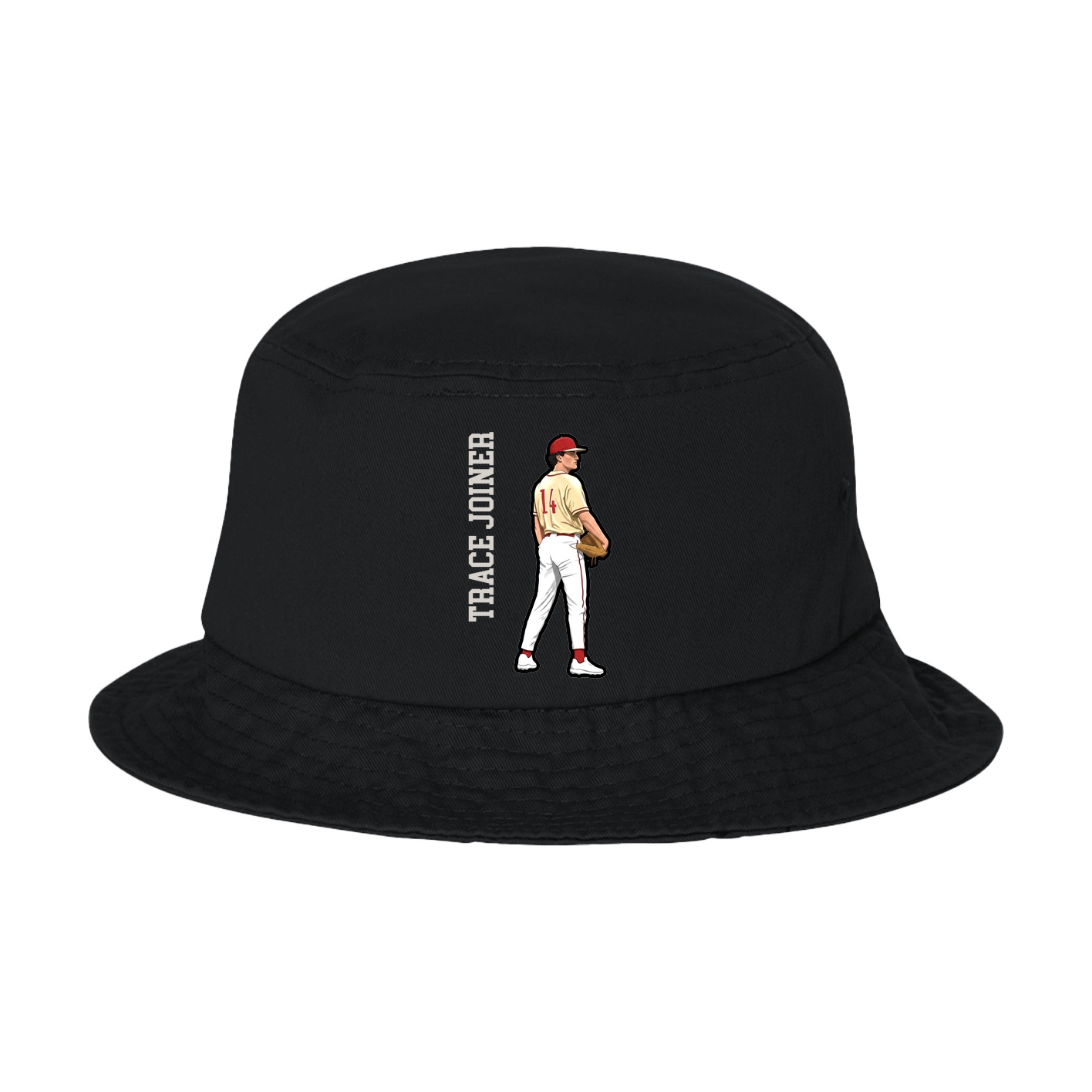 Bucket Cap — Name Vertical in Black