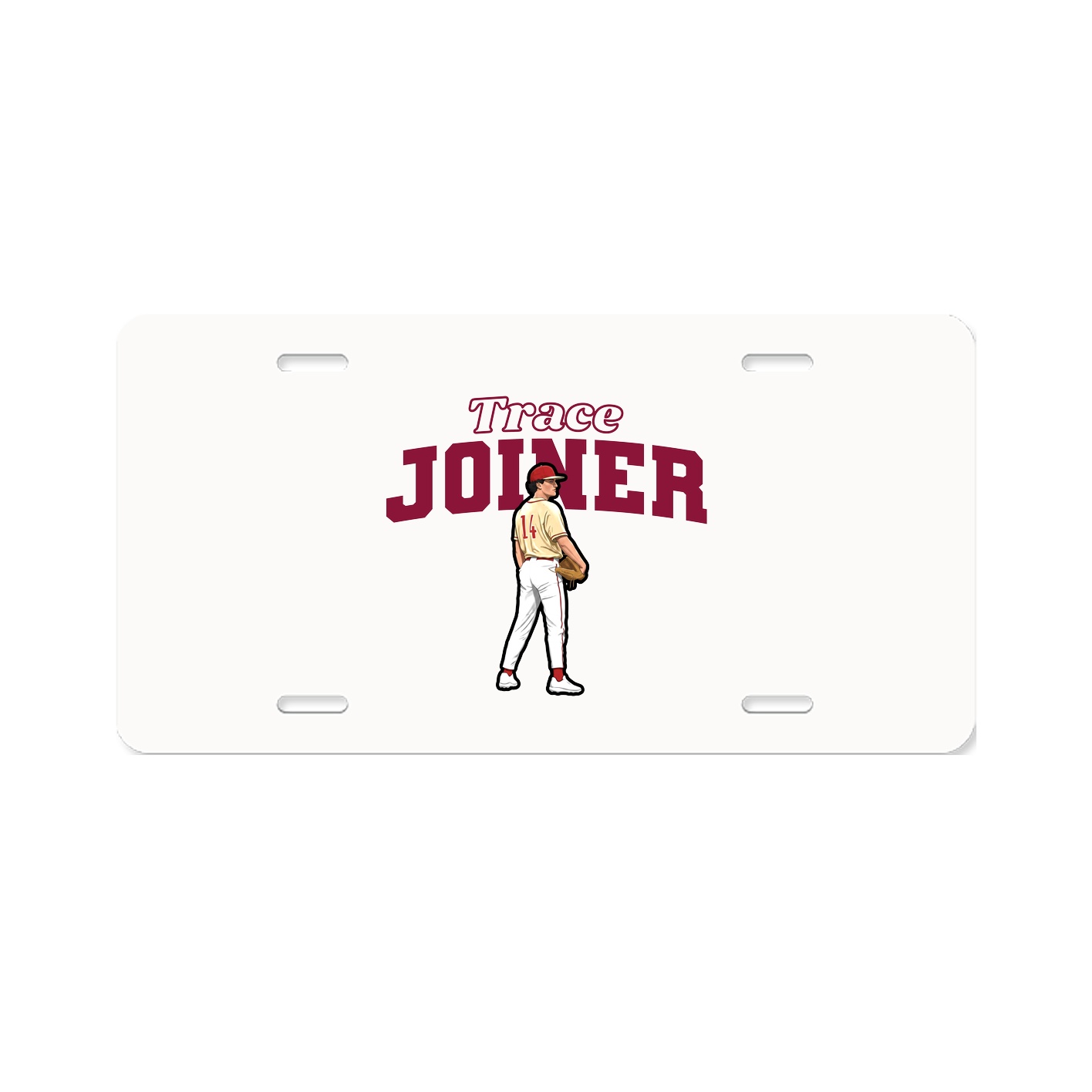 License Plate — Name Arch in Classic