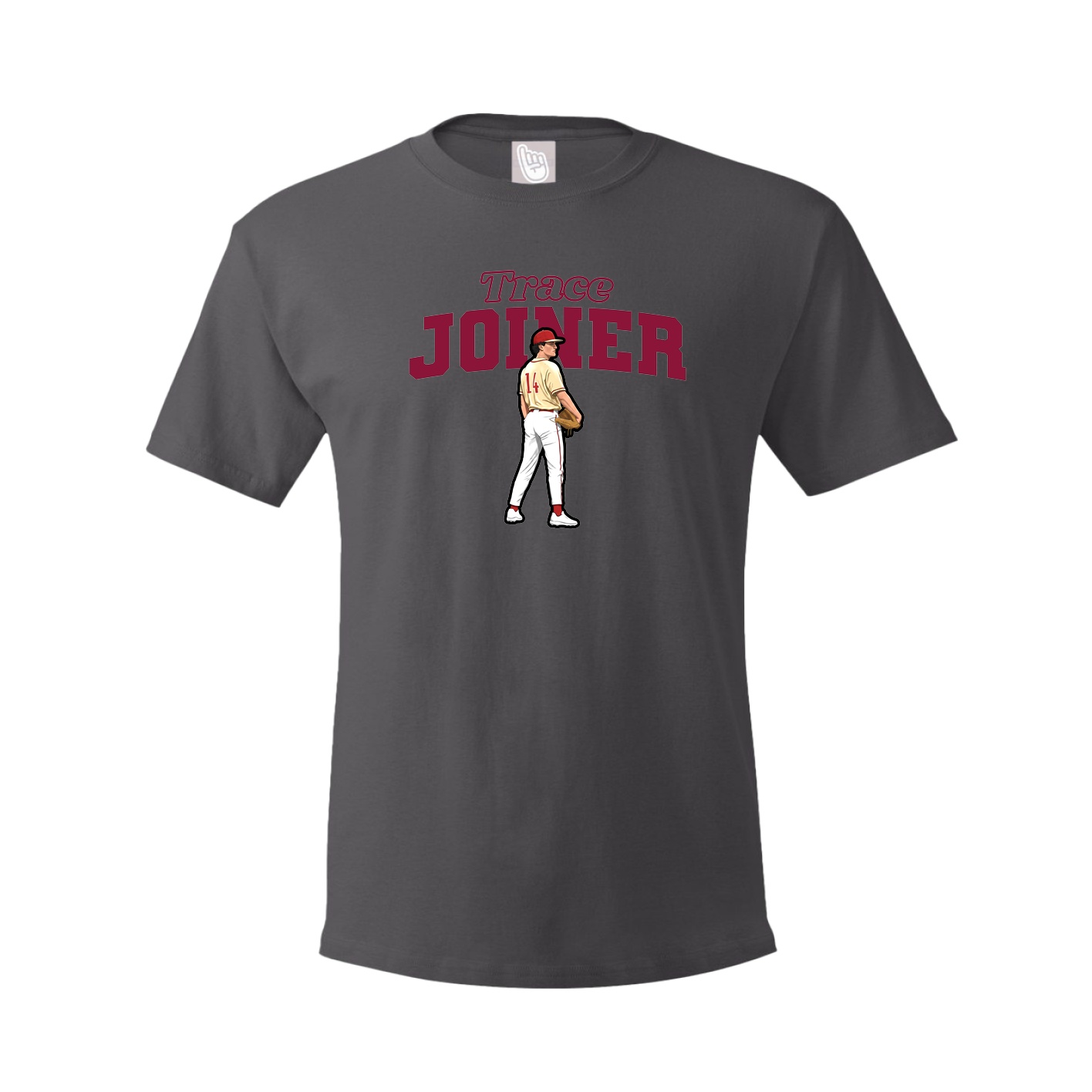 Tee — Name Arch in Grey