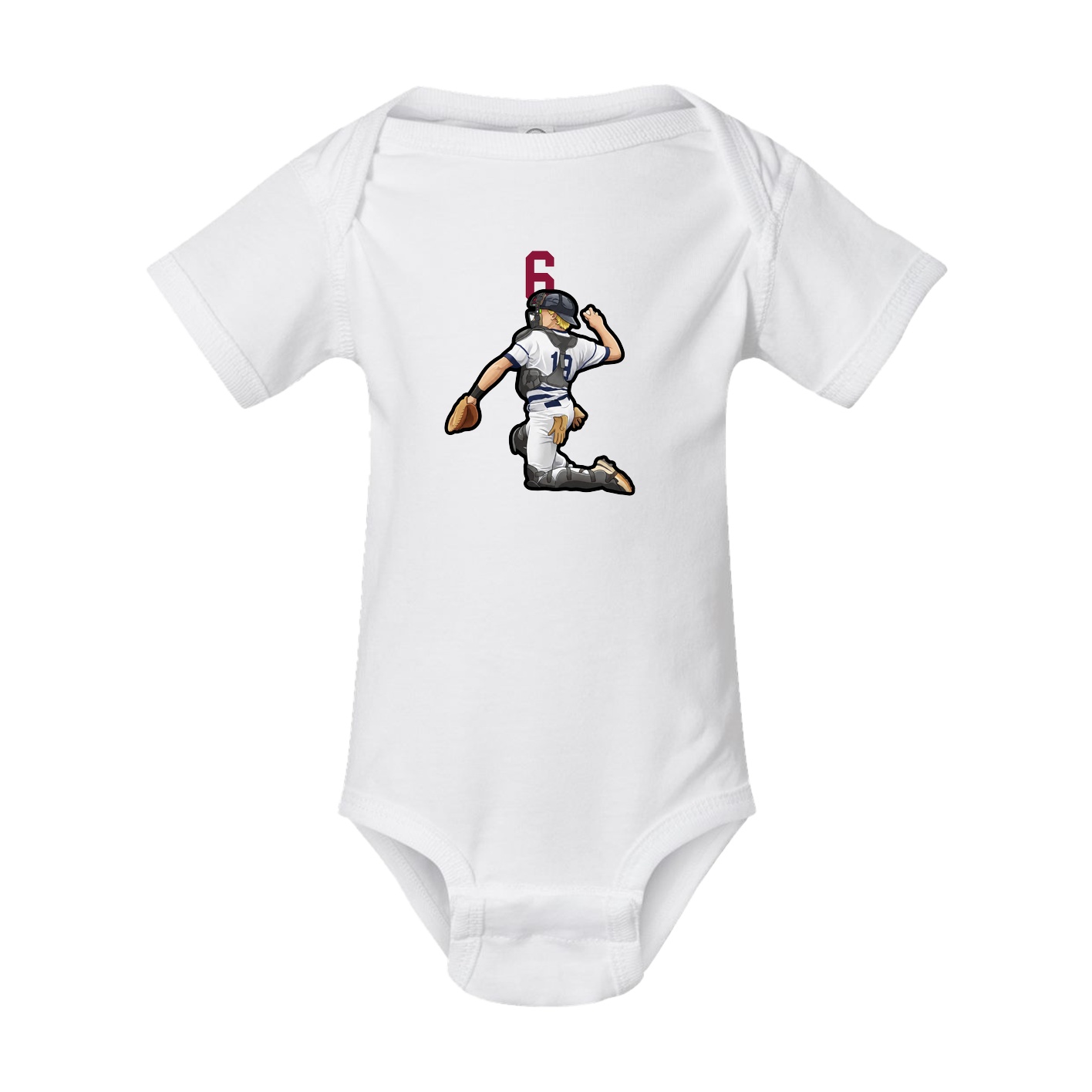 Baby Onesie — Number Top in White