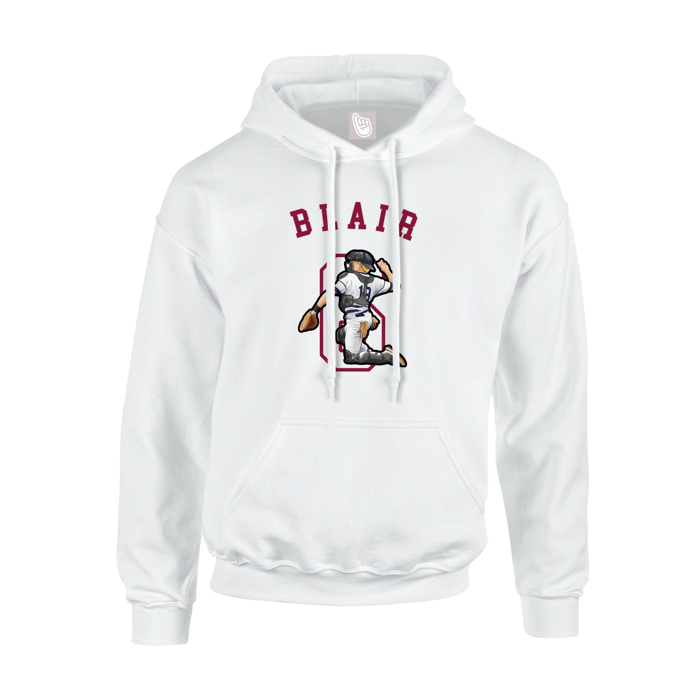 Hoodie — Shirsey Arch in White