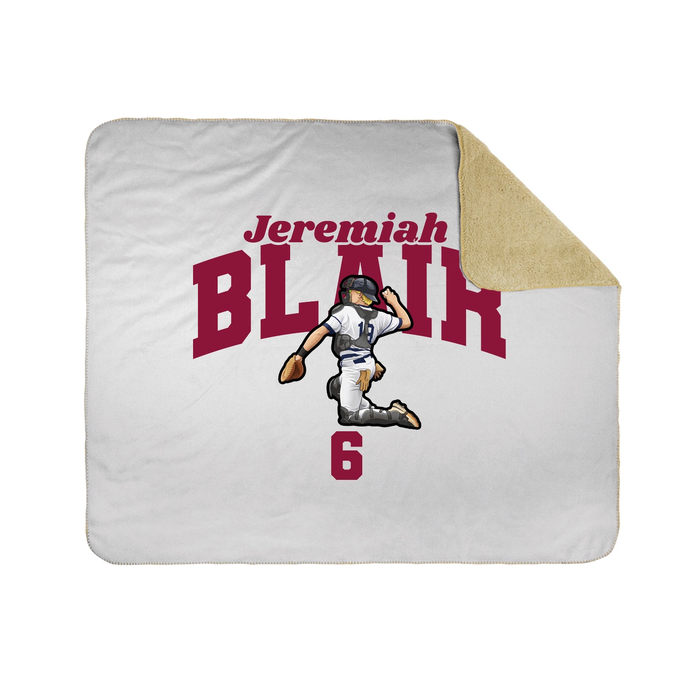 Throw Blanket — Signature Arch in White