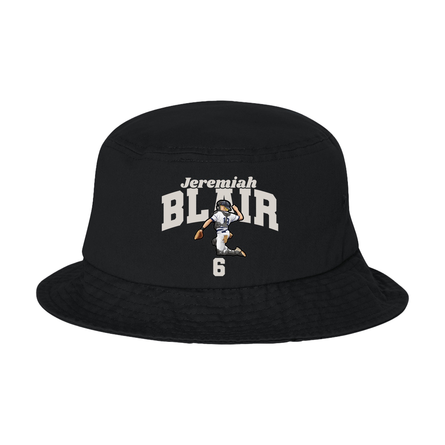 Bucket Cap — Signature Arch in Black