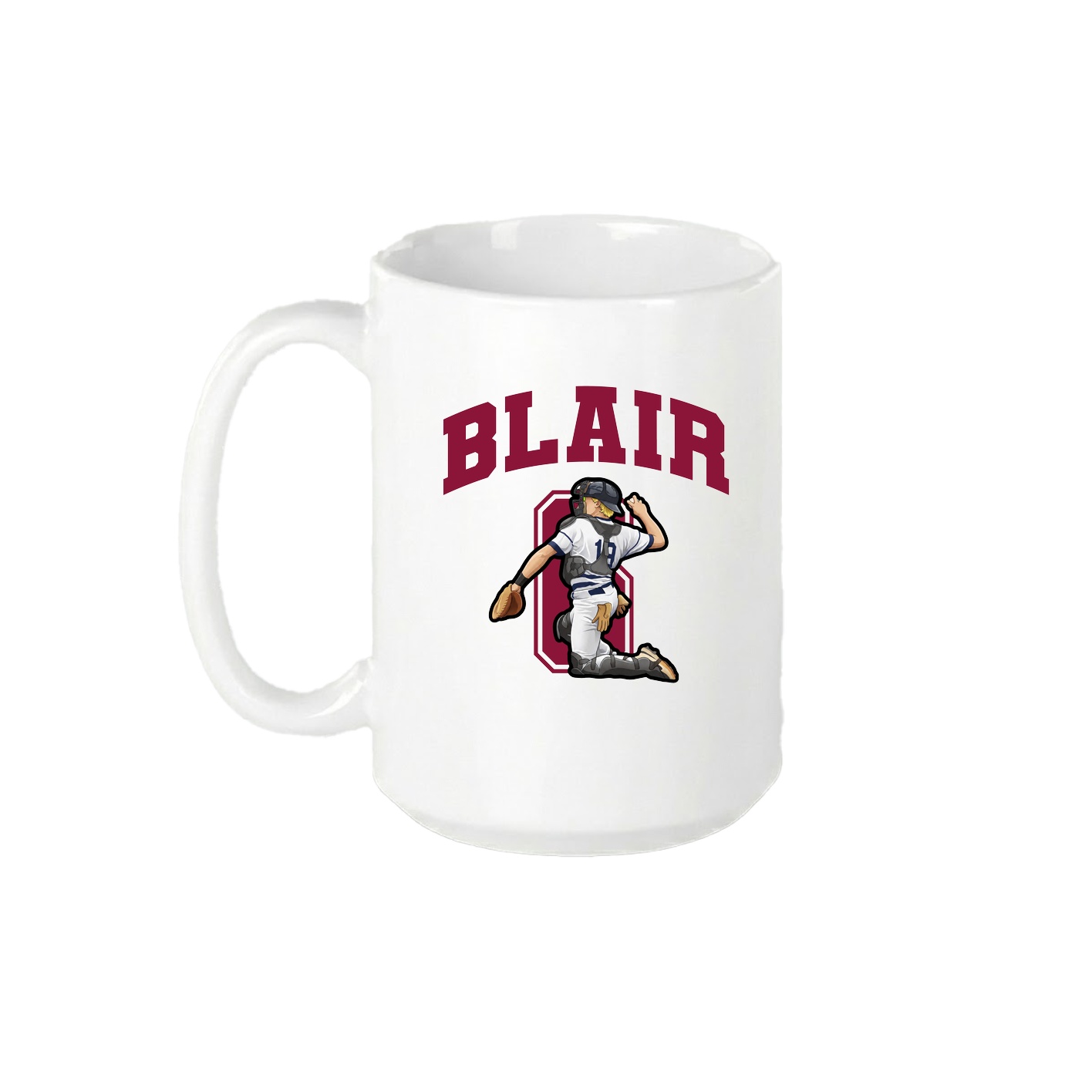 15oz Coffee Mug — Number in White