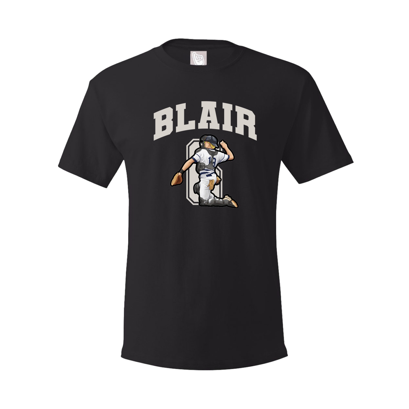 Youth Tee — Number in Black