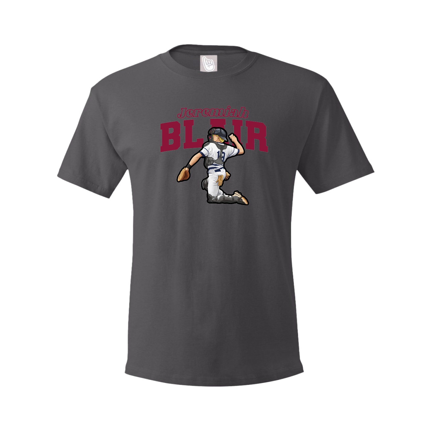 Tee — Name Arch in Grey