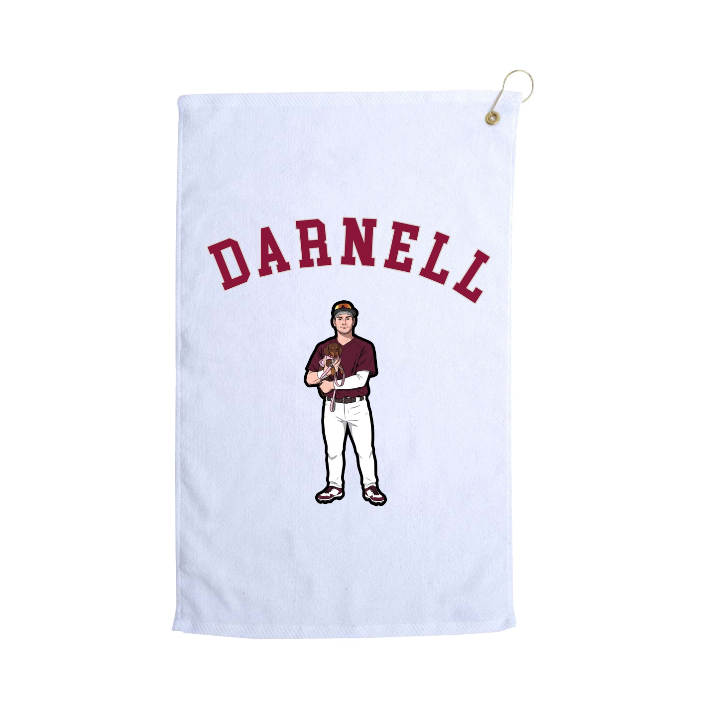 Golf Towel — Shirsey Arch in White