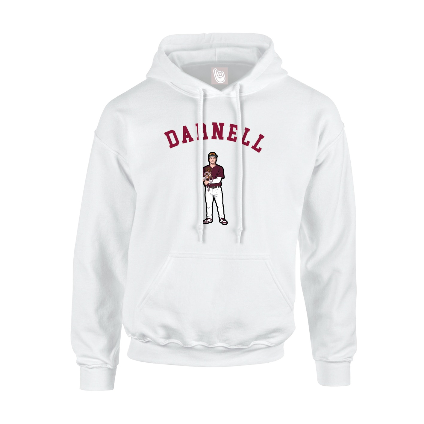 Hoodie — Shirsey Arch in White