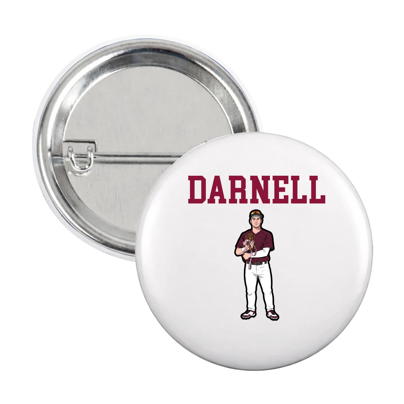 Game Day Button — Shirsey in White