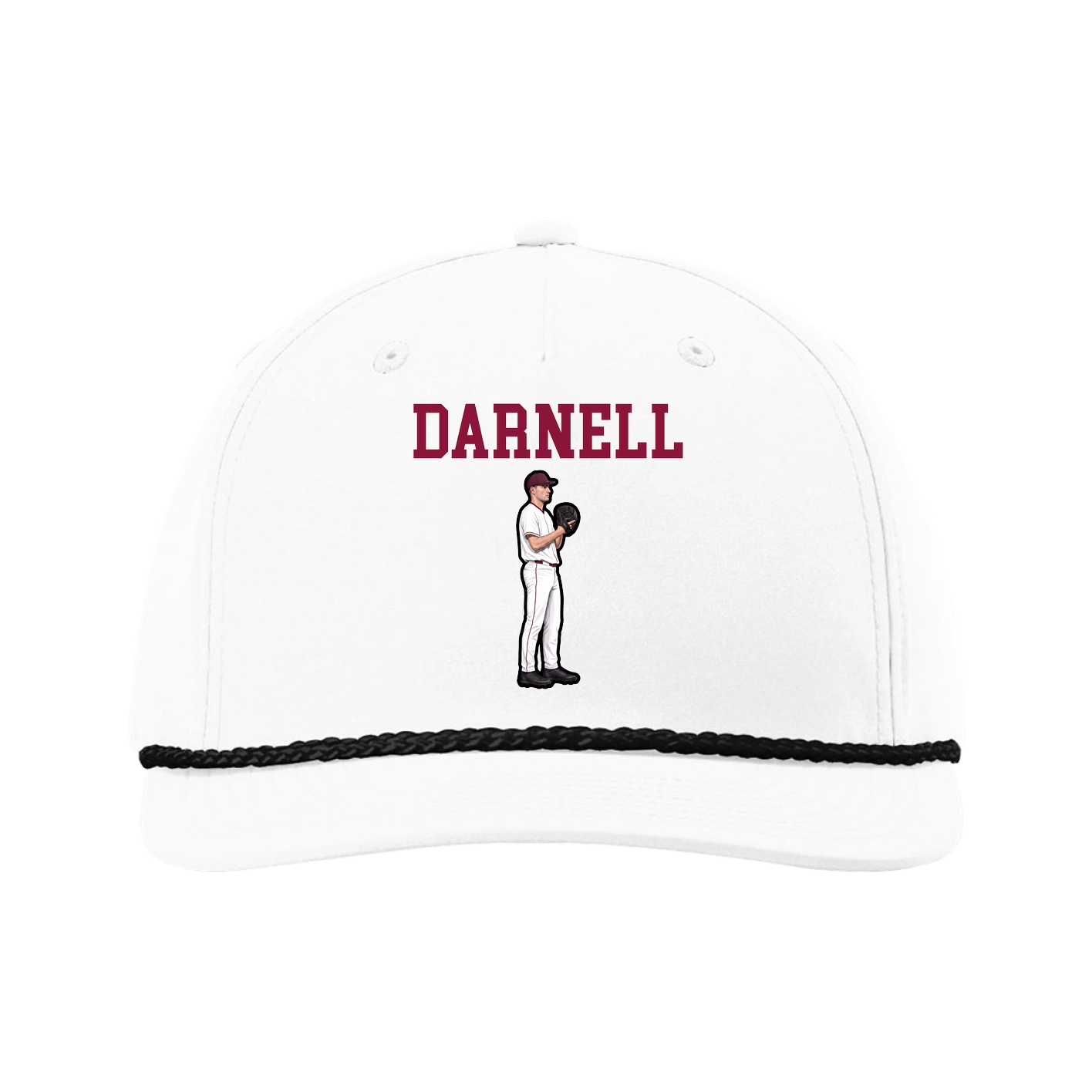 Five-Panel Classic Rope Cap — Shirsey in White