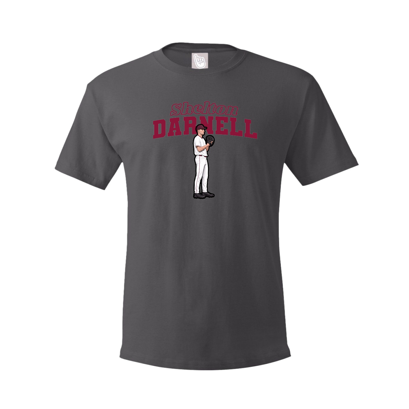 Tee — Name Arch in Grey