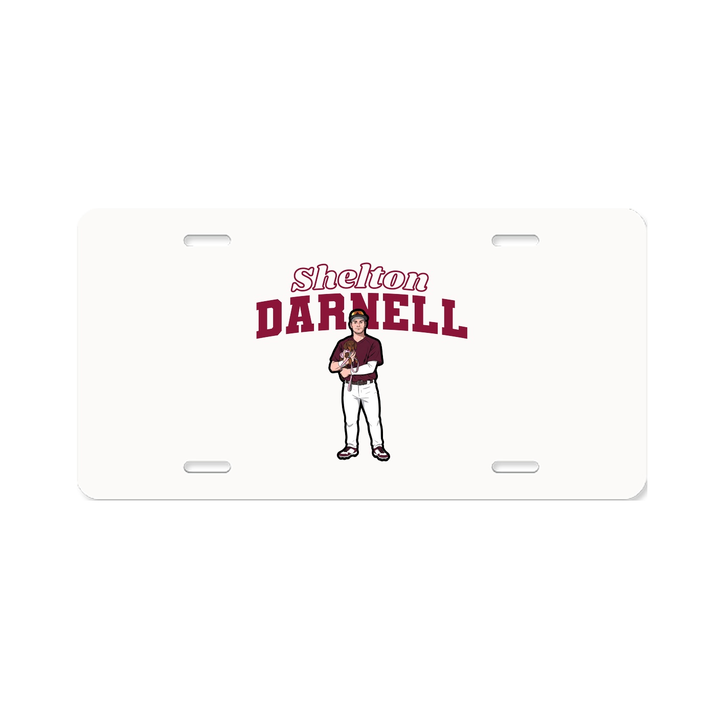 License Plate — Name Arch in Classic
