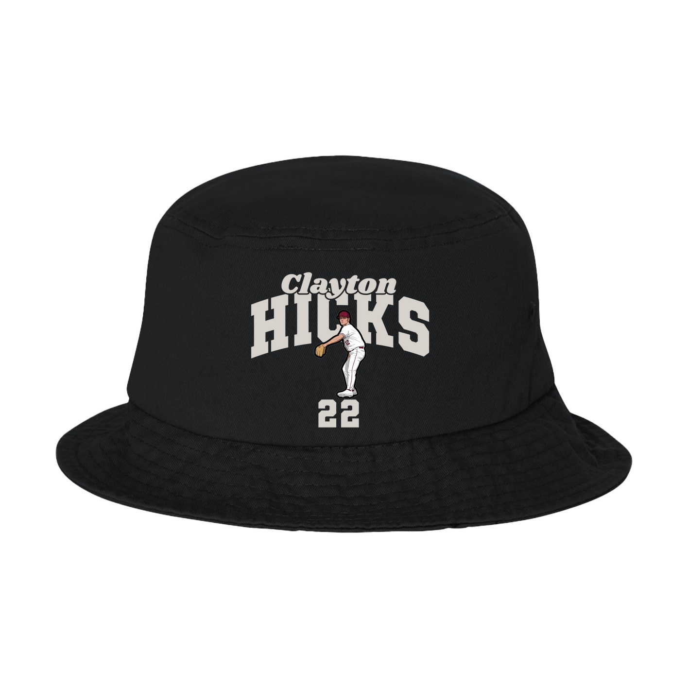 Bucket Cap — Signature Arch in Black