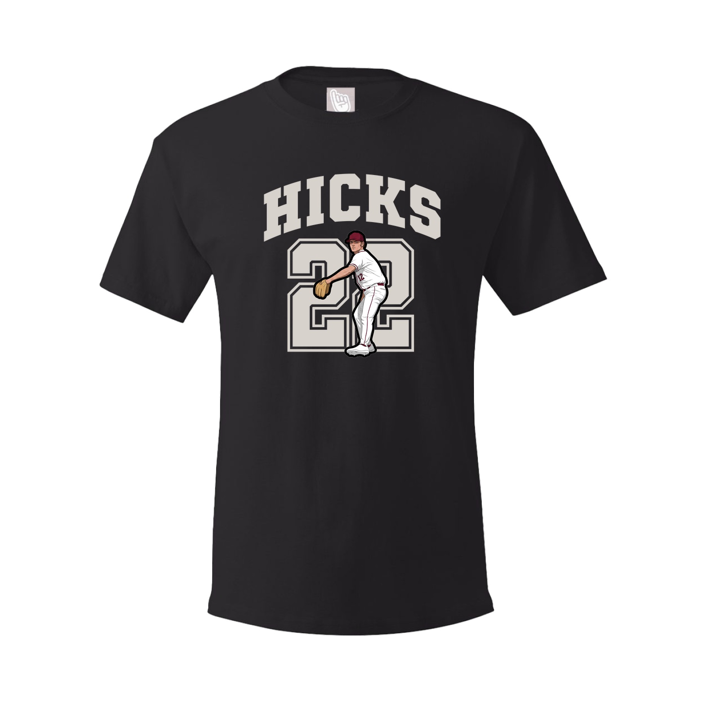 Youth Tee — Number in Black