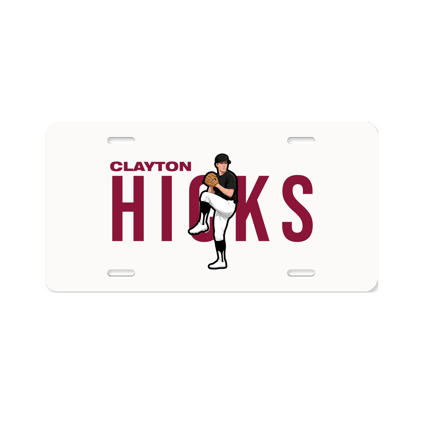 License Plate — Player Name in Classic
