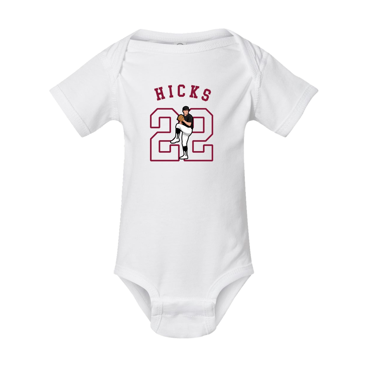 Baby Onesie — Shirsey Arch in White
