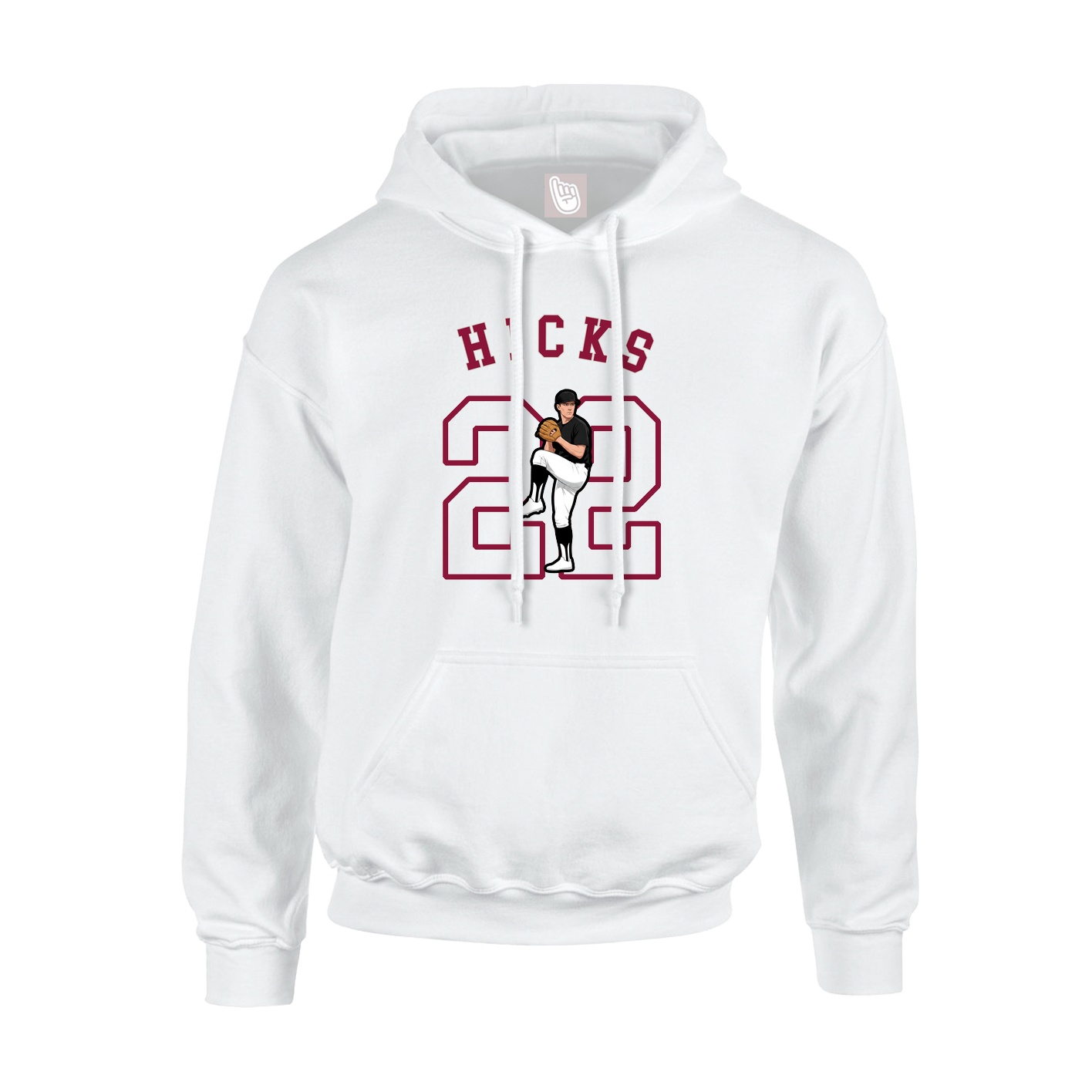 Youth Hoodie — Shirsey Arch in White