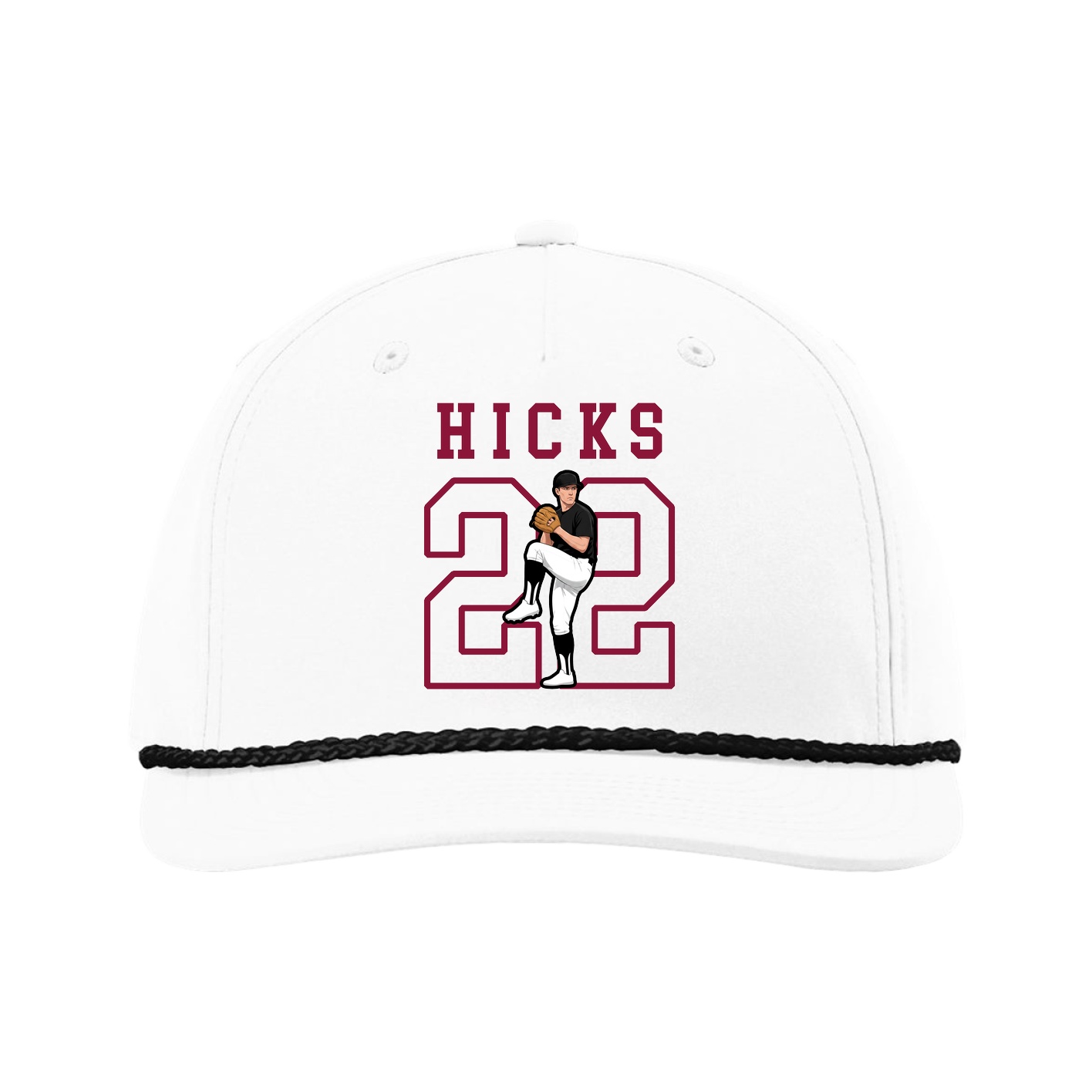 Five-Panel Classic Rope Cap — Shirsey in White