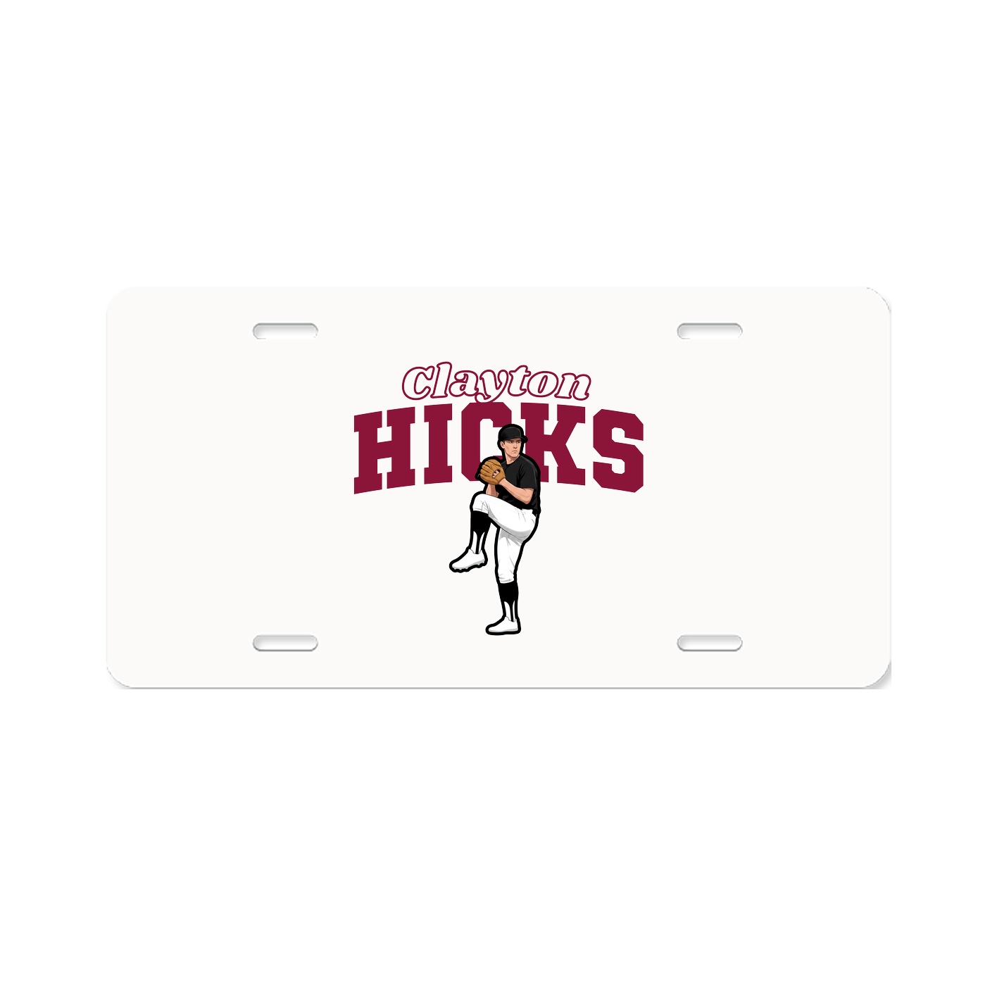 License Plate — Name Arch in Classic