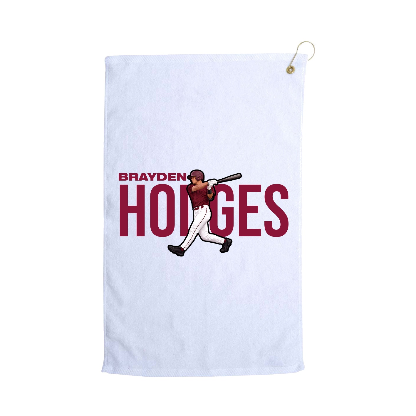 Golf Towel — Player Name in White