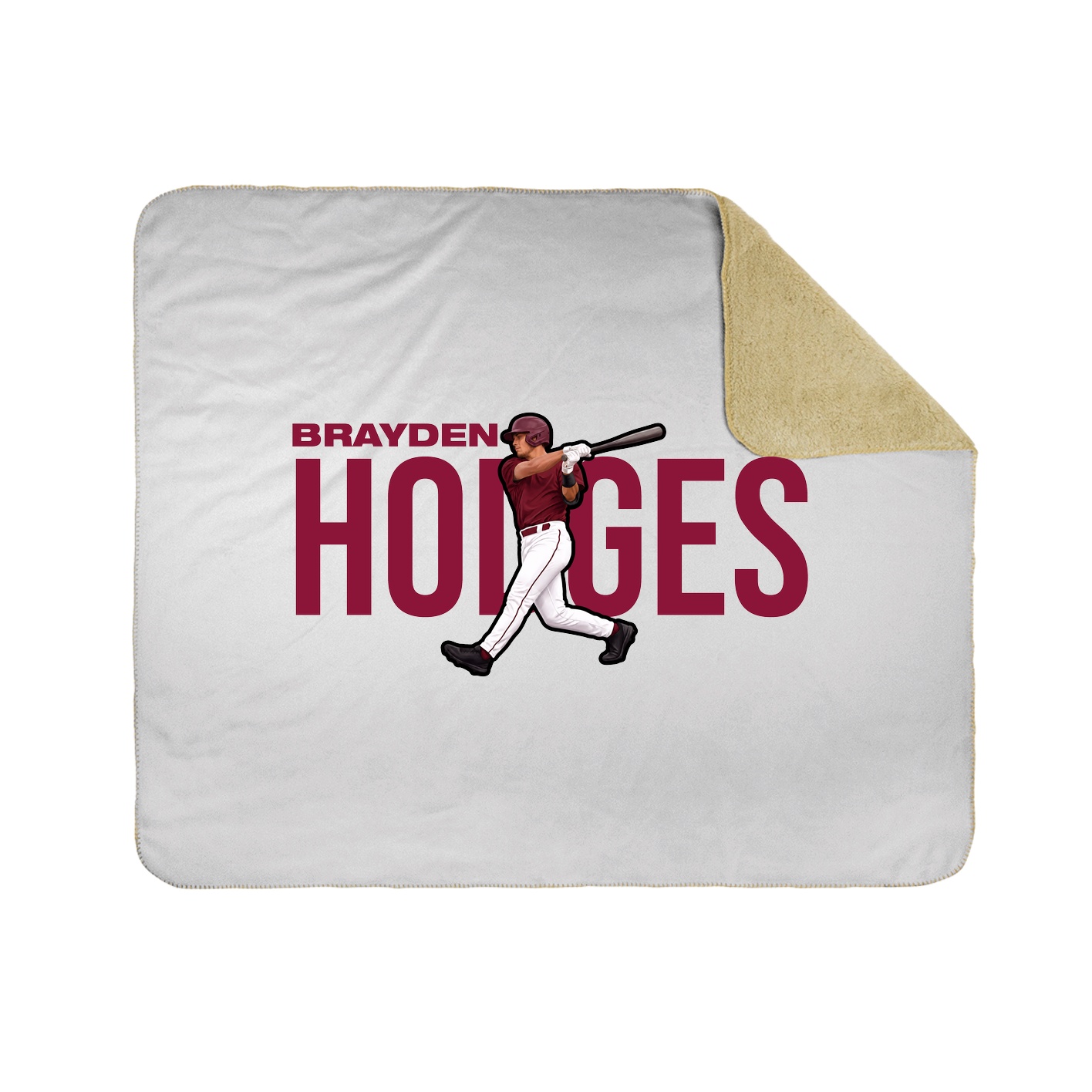 Throw Blanket — Player Name in White