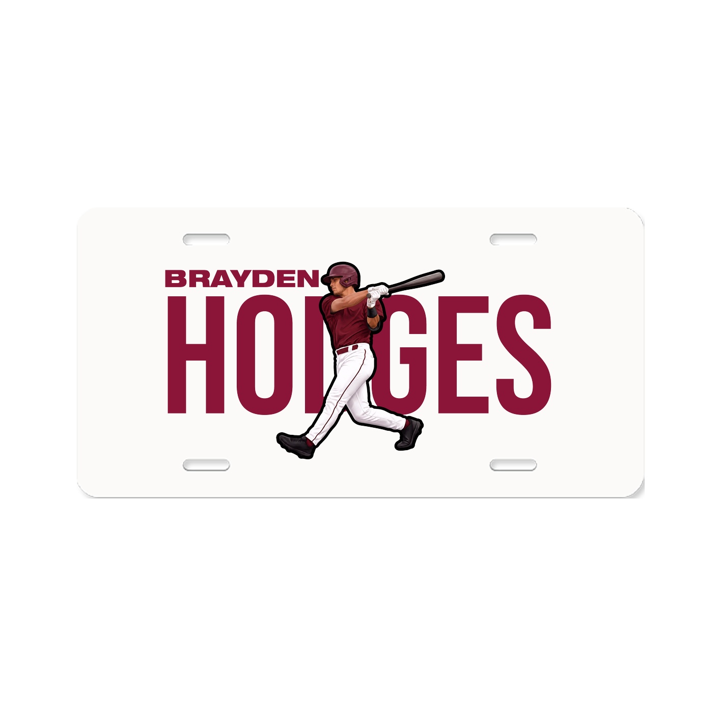License Plate — Player Name in Classic