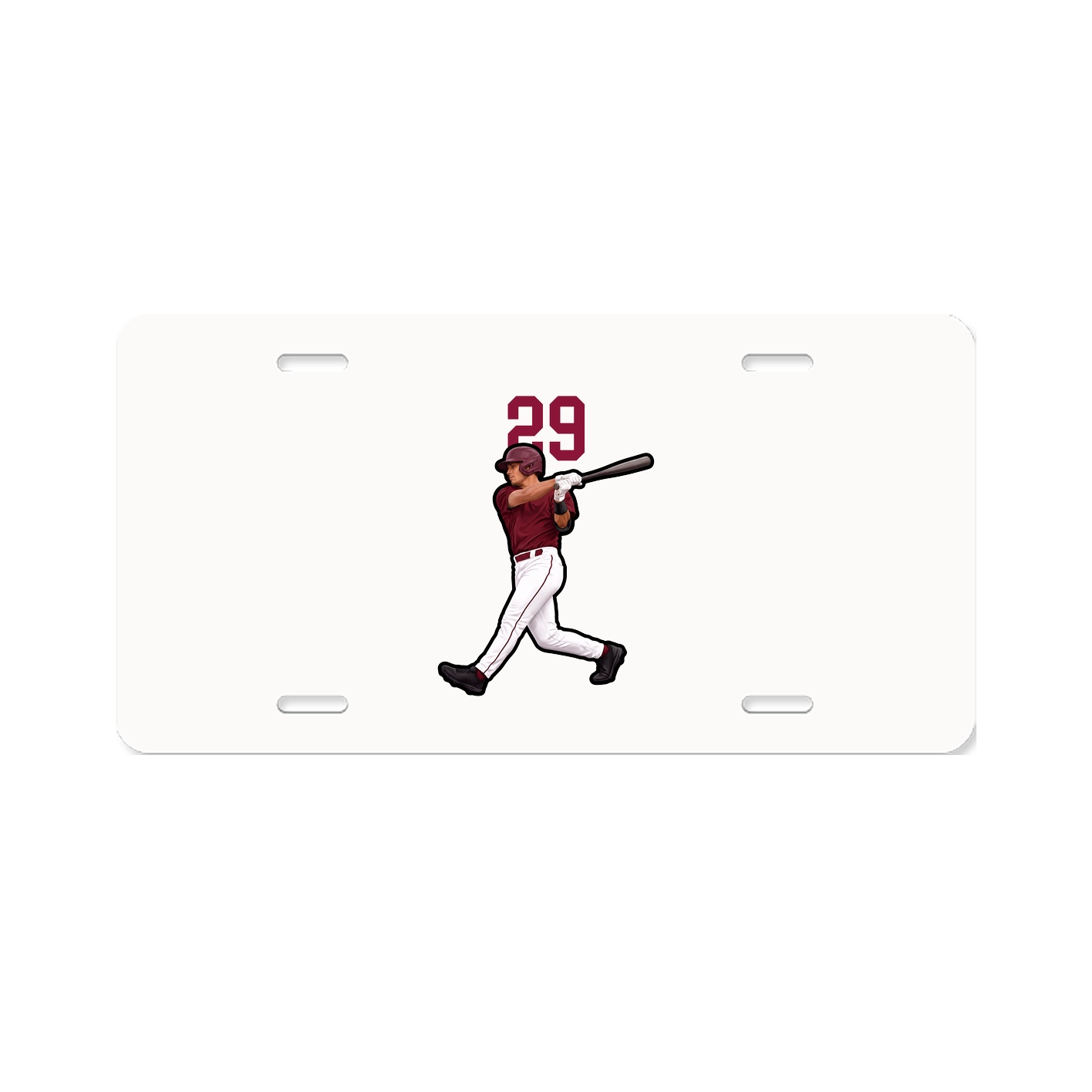 License Plate — Number Top in Classic