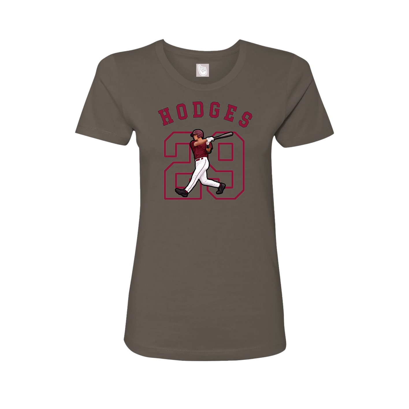Fitted Women's Tee — Shirsey Arch in Grey