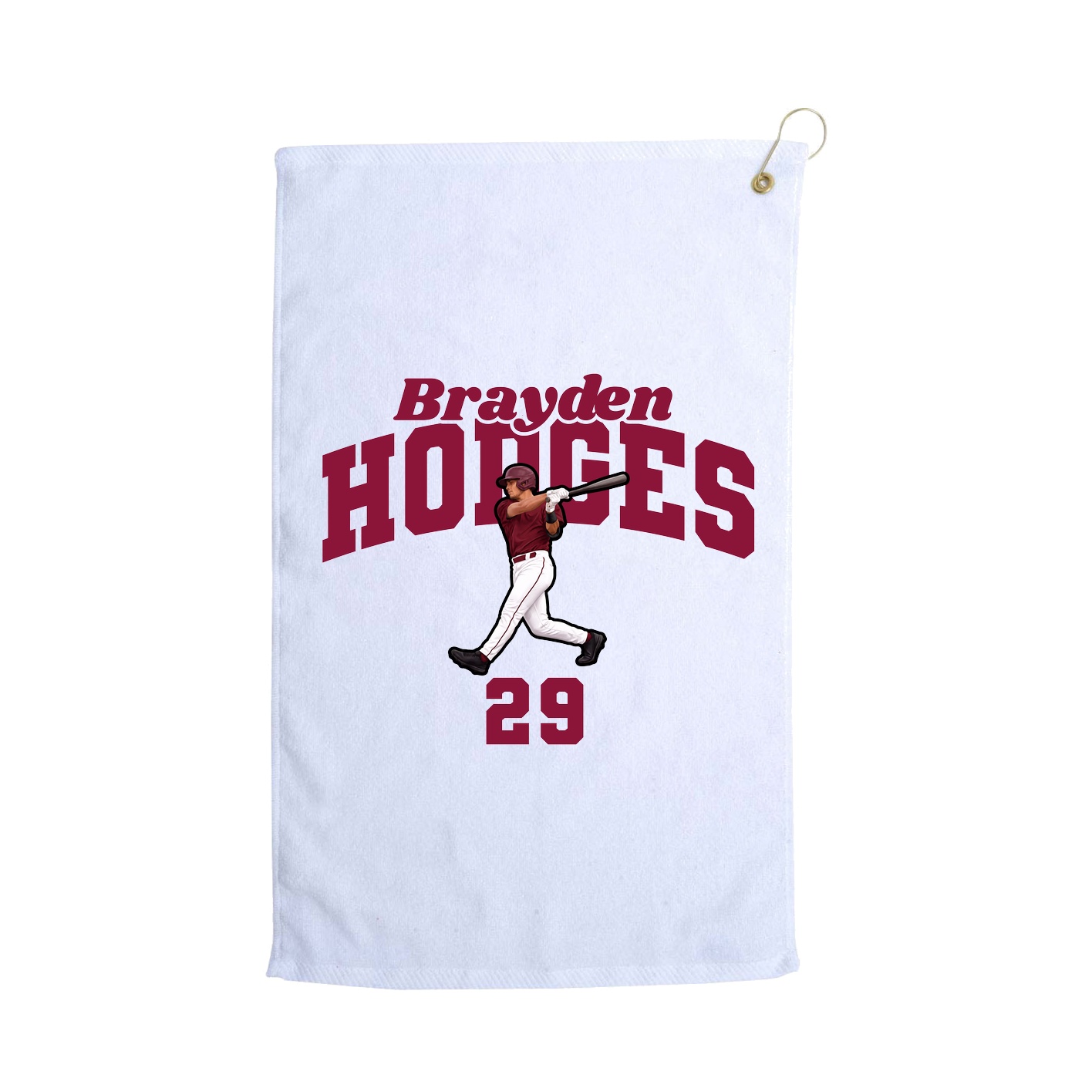 Golf Towel — Signature Arch in White
