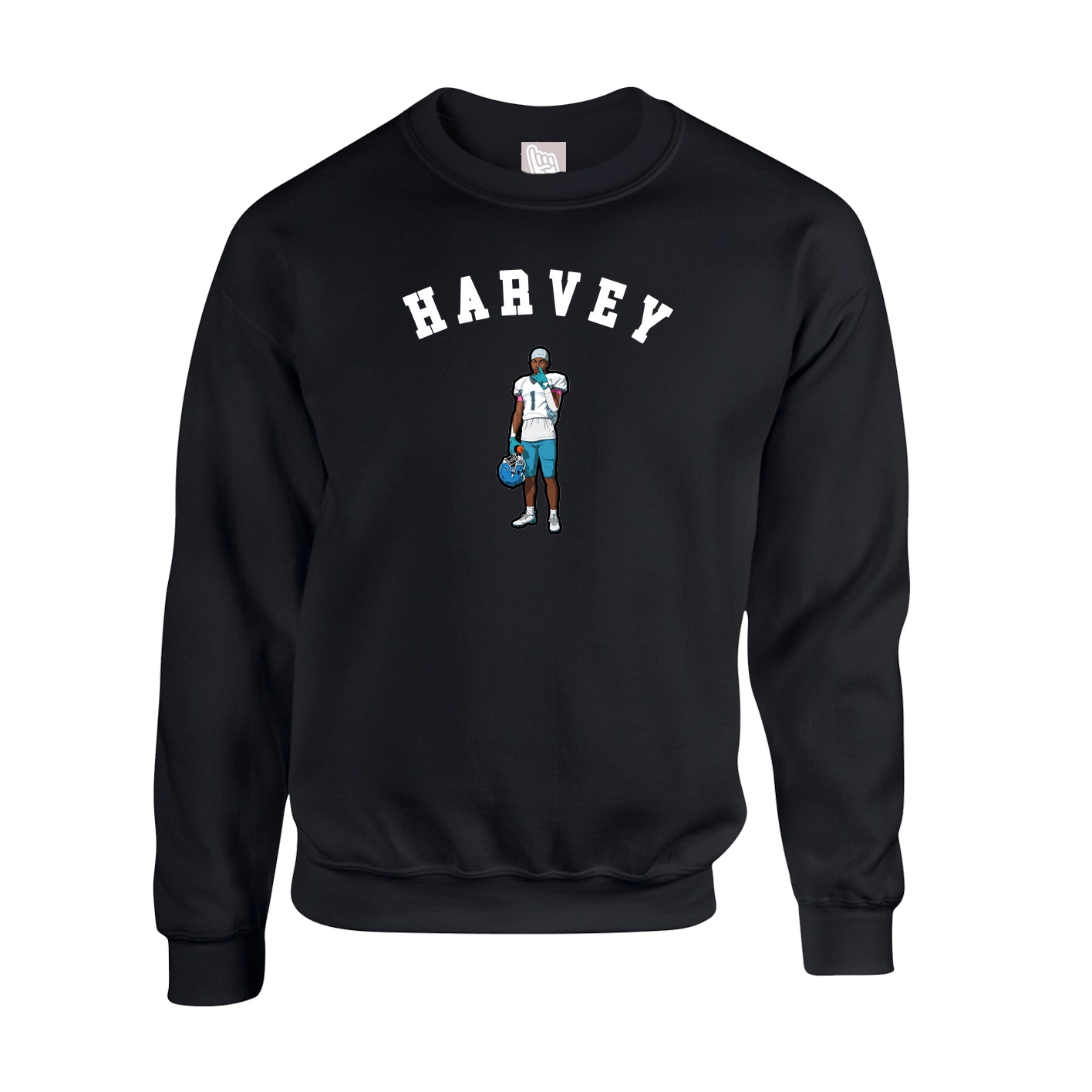 Fleece Crew — Shirsey Arch in Black