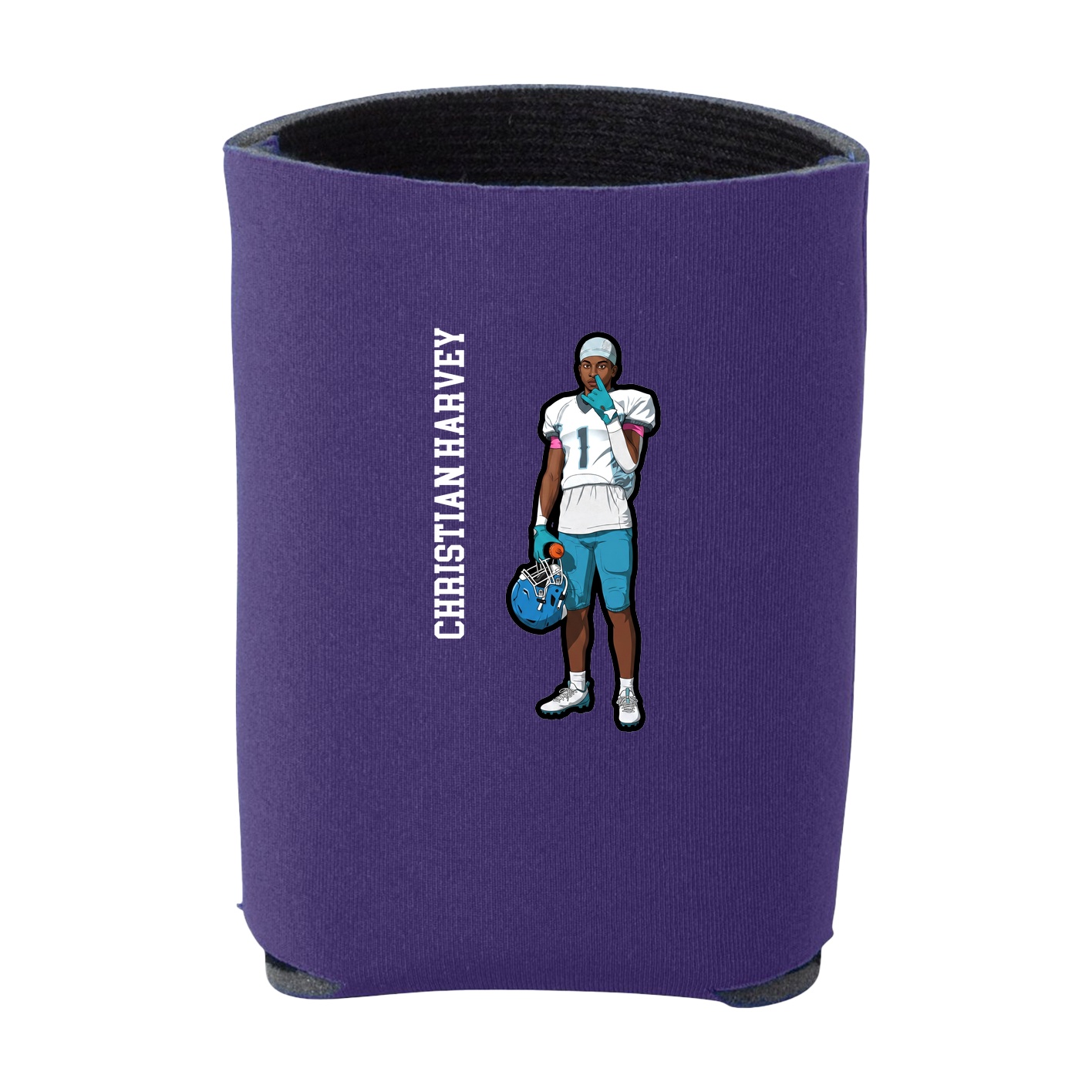 Can Holder — Name Vertical in Purple