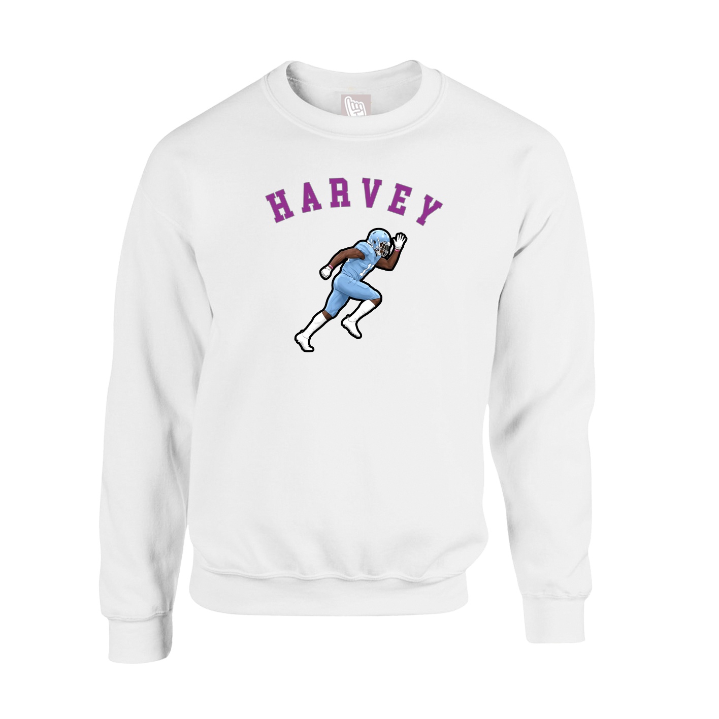 Fleece Crew — Shirsey Arch in White