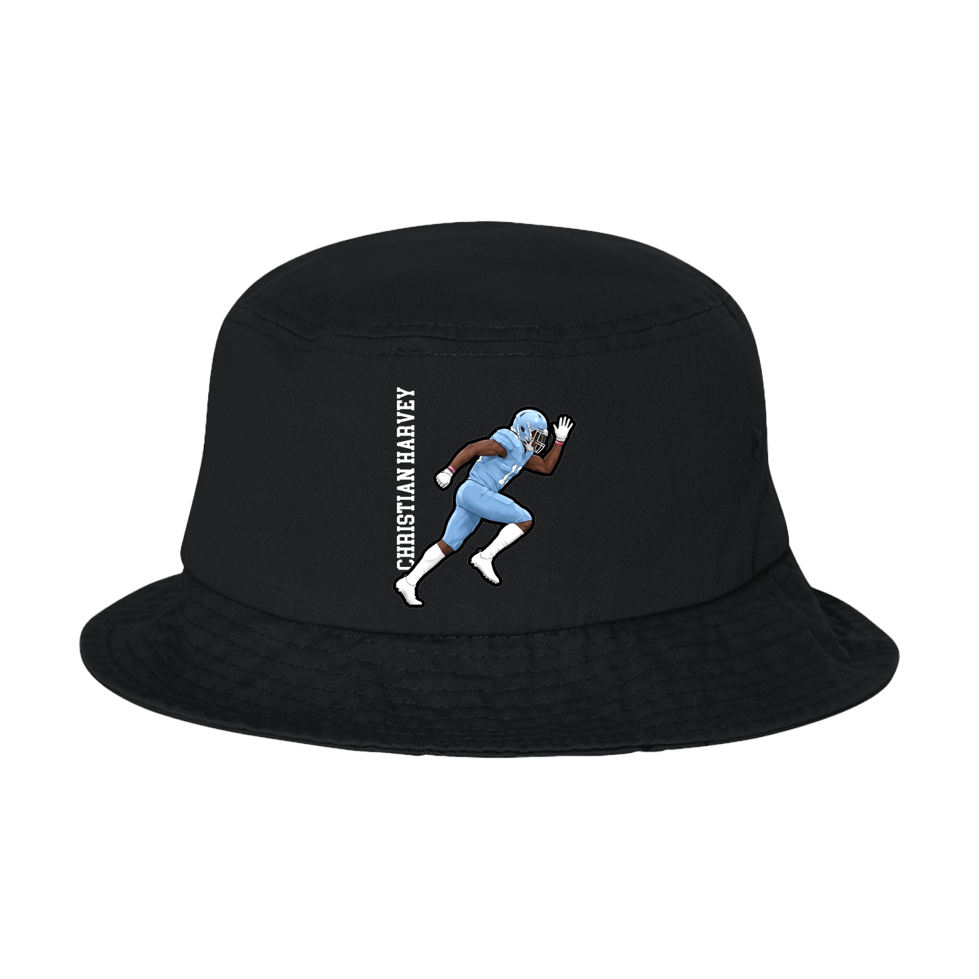 Bucket Cap — Name Vertical in Black