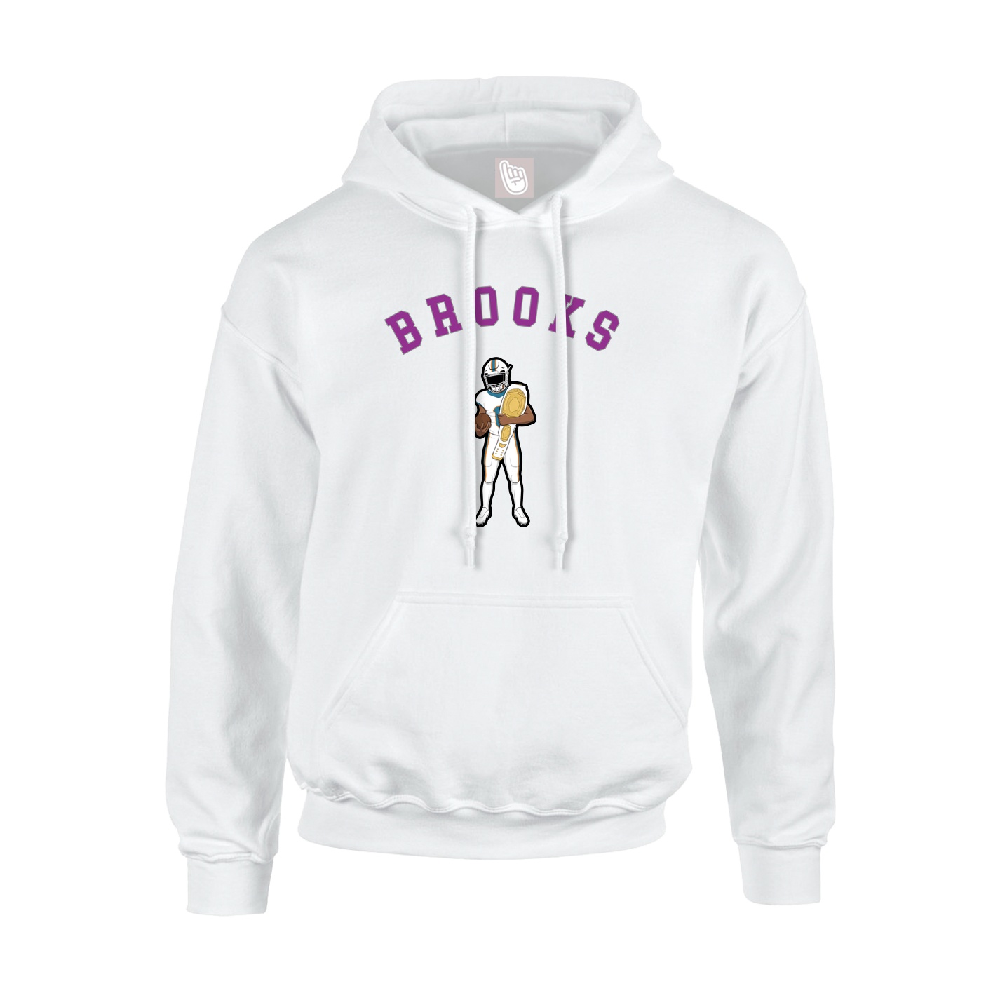 Youth Hoodie — Shirsey Arch in White
