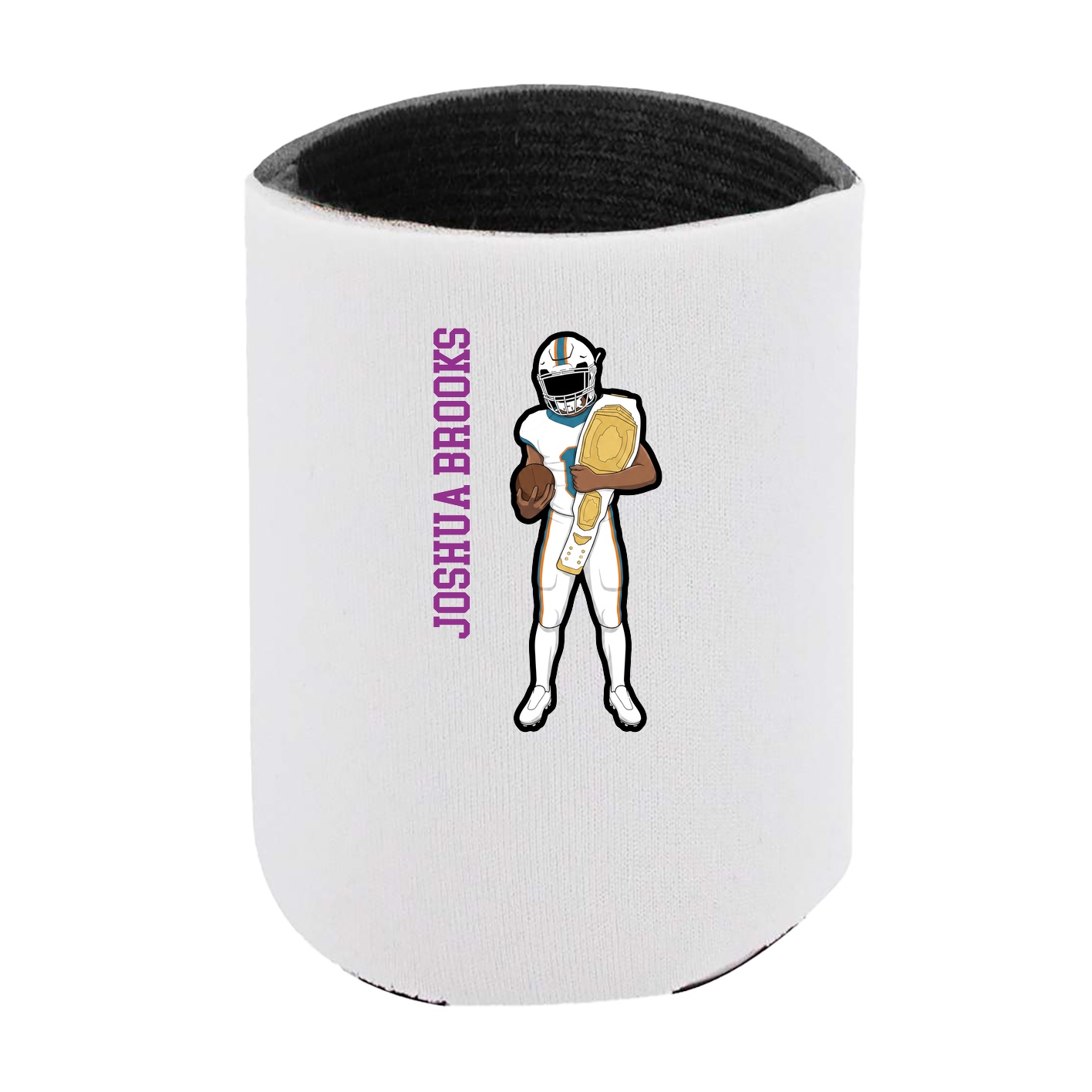 Can Holder — Name Vertical in White