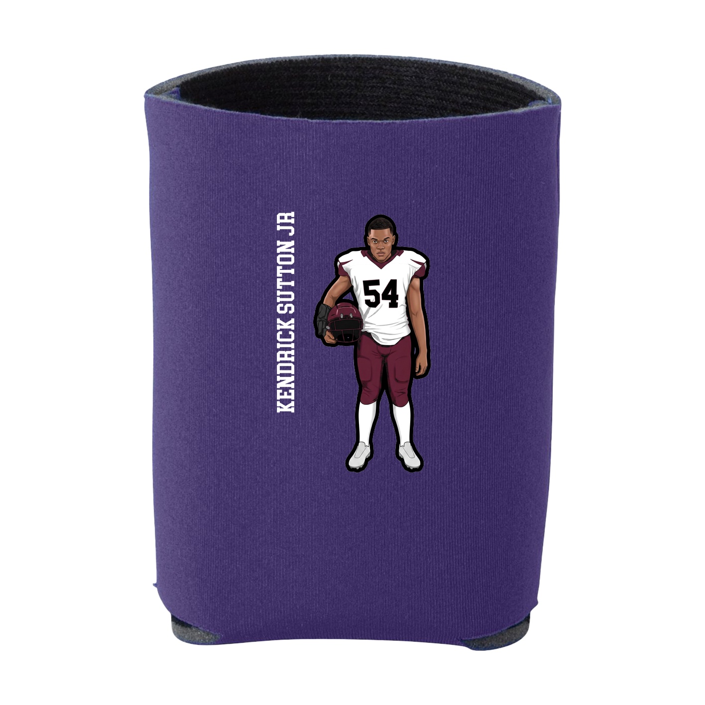 Can Holder — Name Vertical in Purple