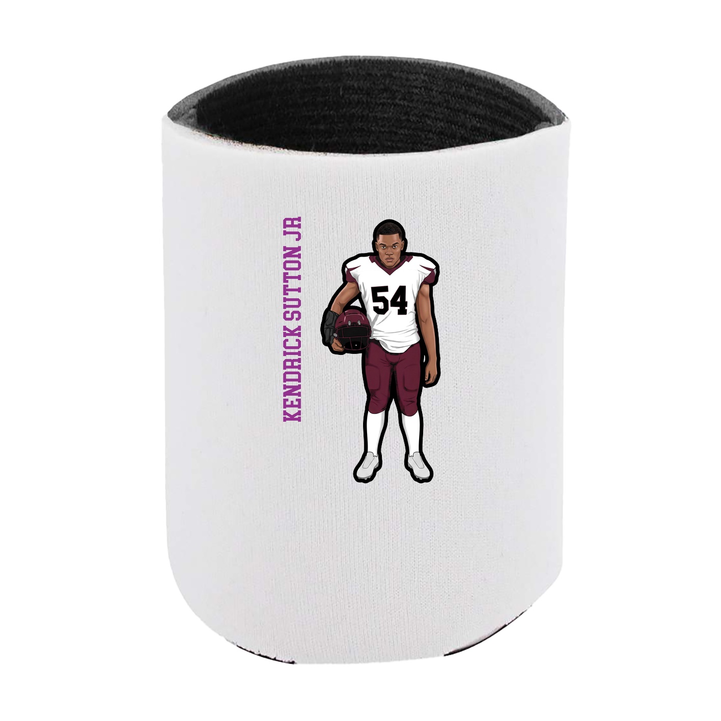 Can Holder — Name Vertical in White