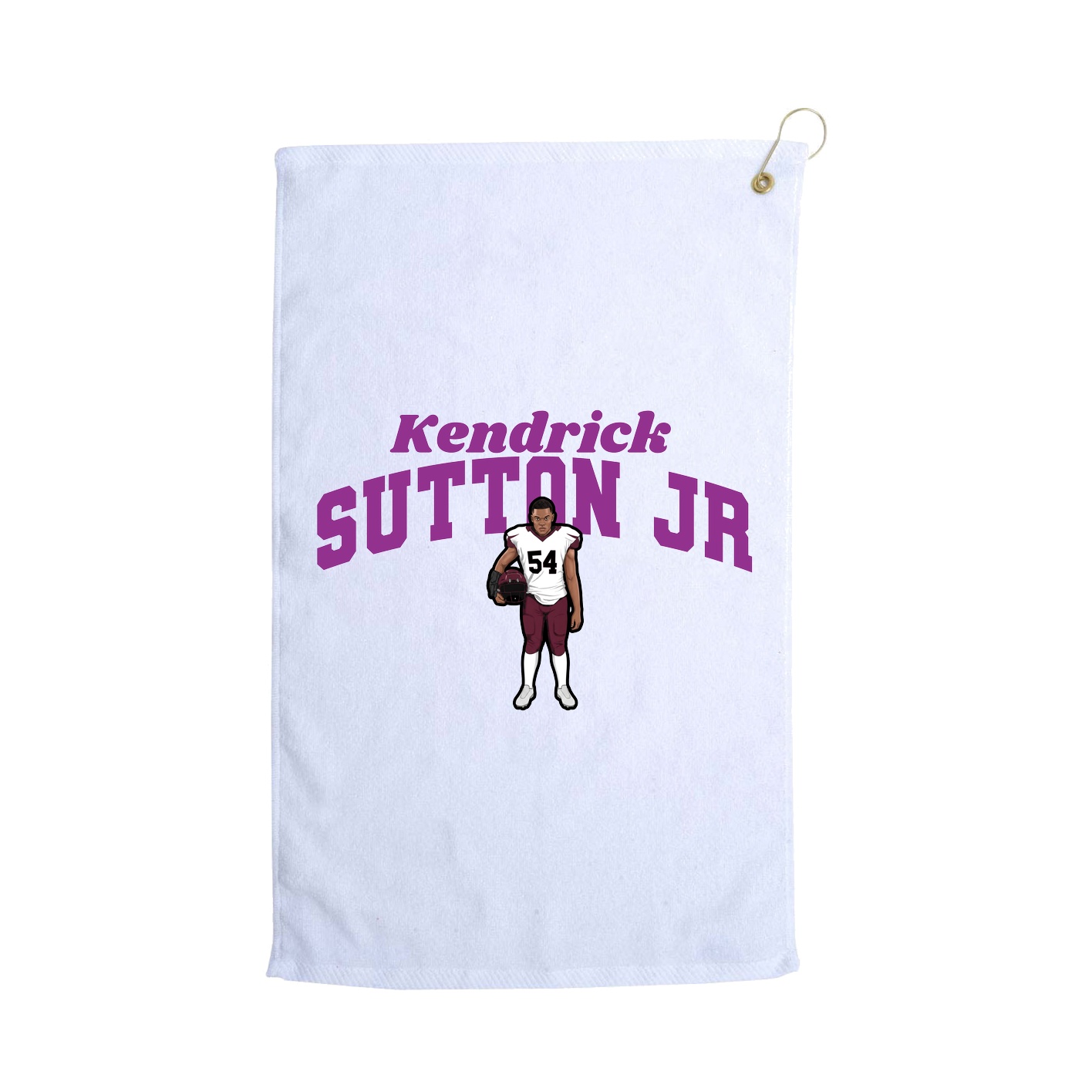 Golf Towel — Signature Arch in White