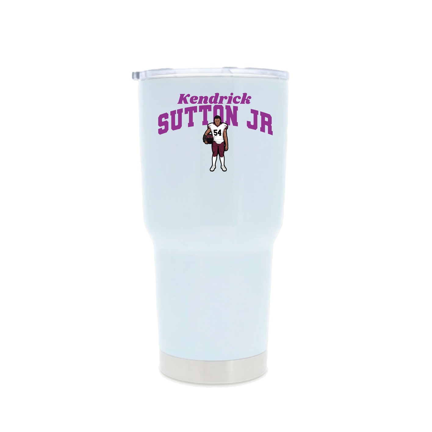 30oz Stainless Steel Tumbler — Signature Arch in White