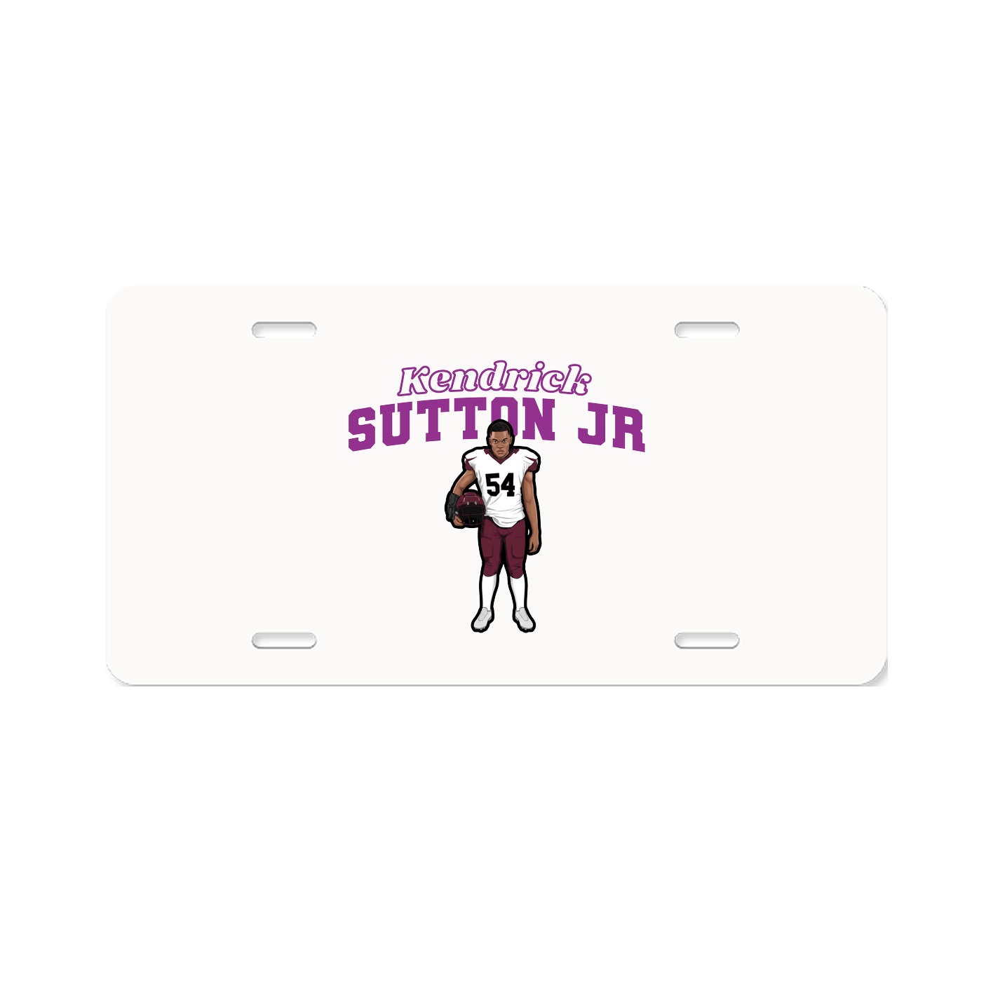 License Plate — Name Arch in Classic