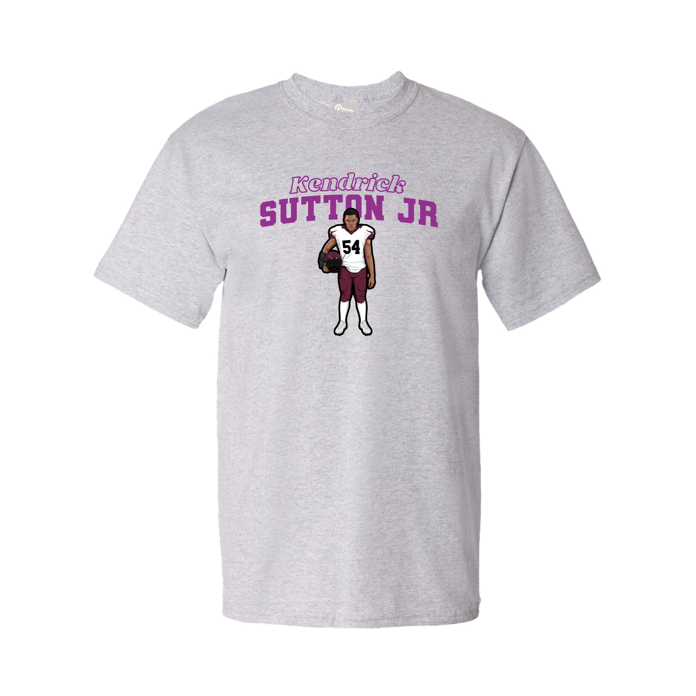 Youth Tee — Name Arch in Grey