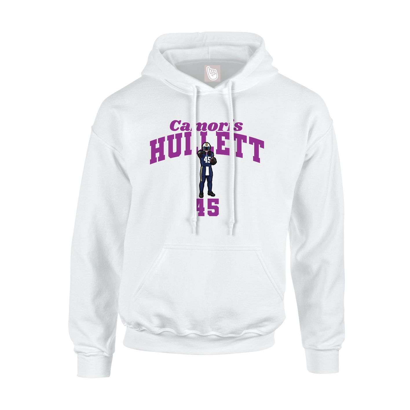 Hoodie — Signature Arch in White