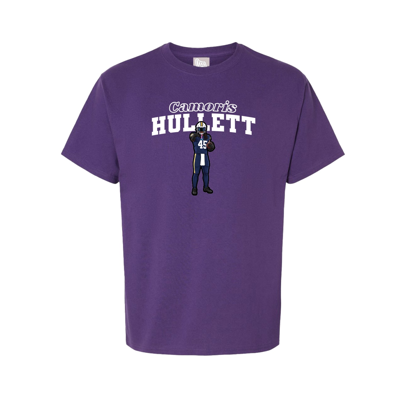 Youth Tee — Name Arch in Purple