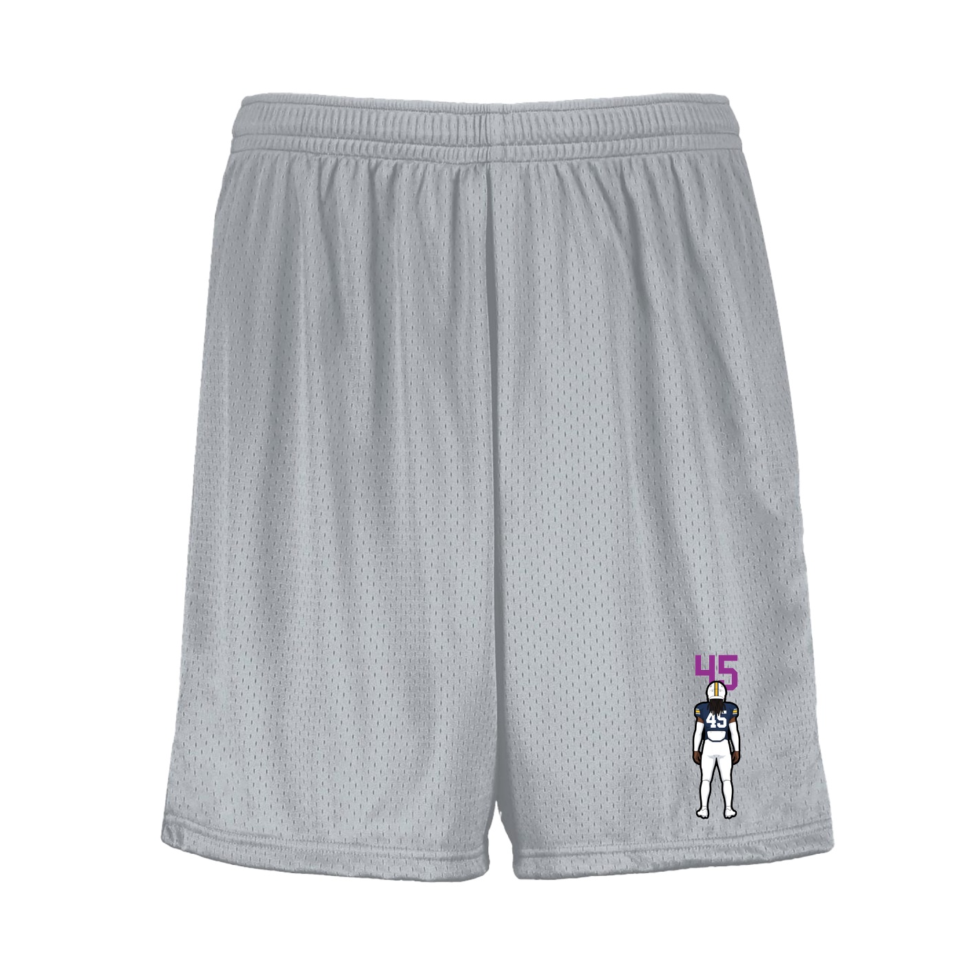 Shorts — Number Top in Silver