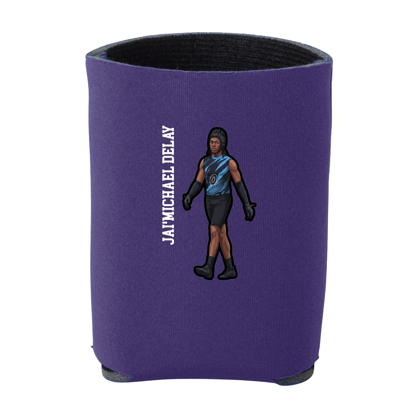 Can Holder — Name Vertical in Purple